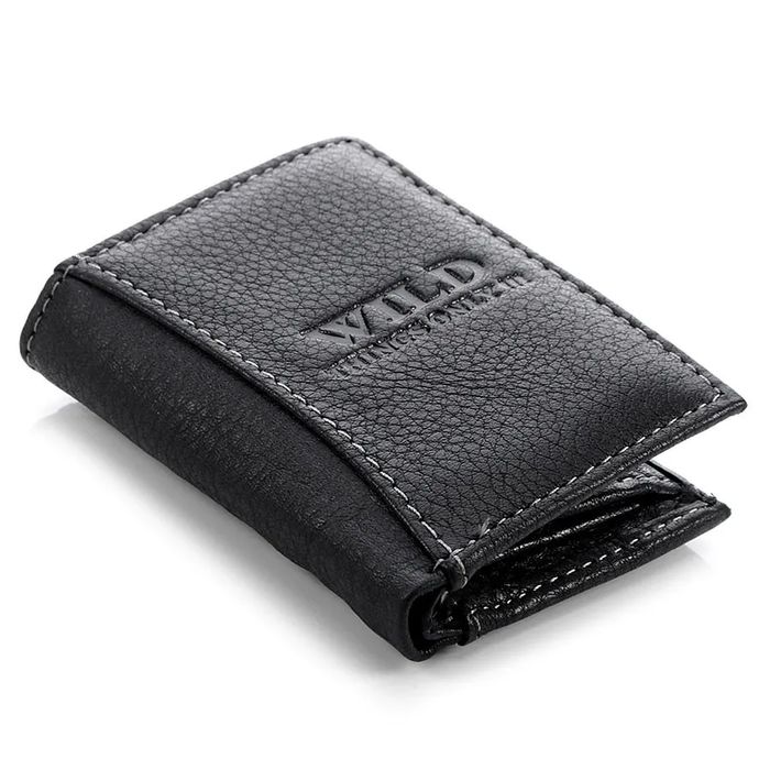 portfel męski wild e-skóra duży pionowy bez zapięcia