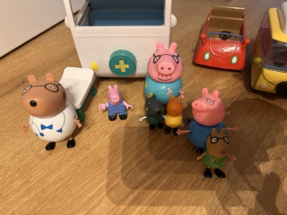 Peppa figurki, 3 pojazdy