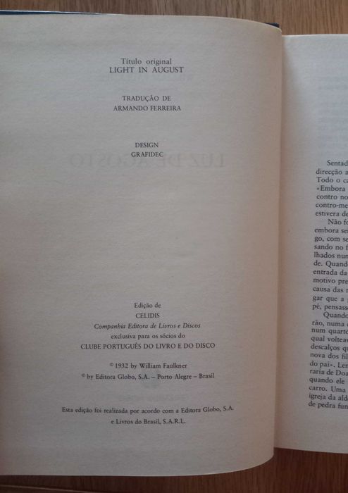 Luz de Agosto - William Faulkner