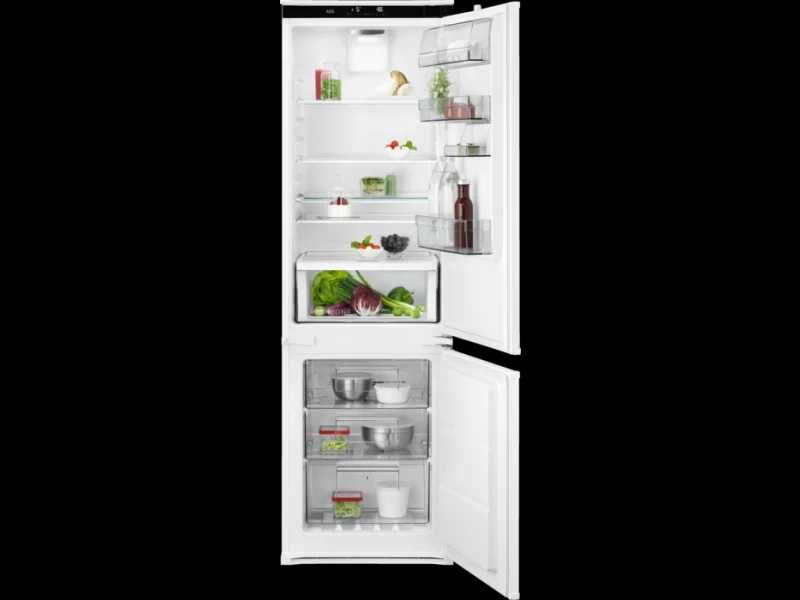 Lodówka z zamrażarką NoFrost AEG SCE818E8TS