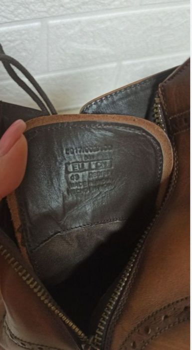 Шкіряні чоботи Zara 42р.