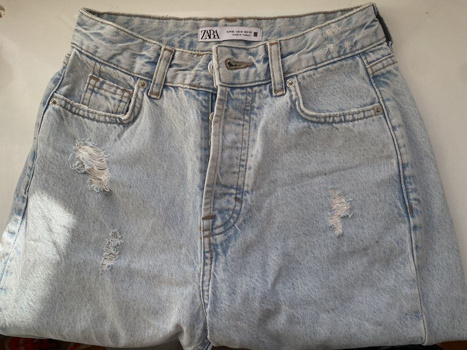 Джинсы zara mom 32 размер