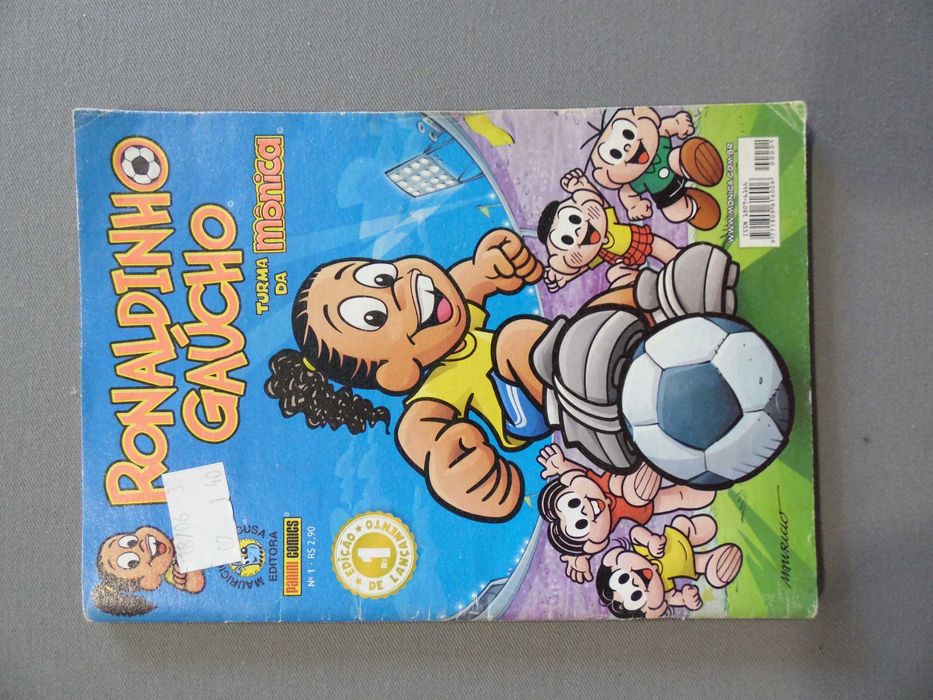 Livro BD Turma da Mónica Ronaldinho Gaucho #1, Panini Comics