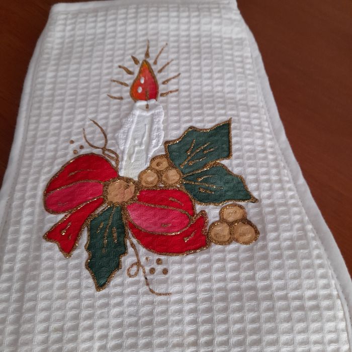 Pega e puxa saco pintado à mão