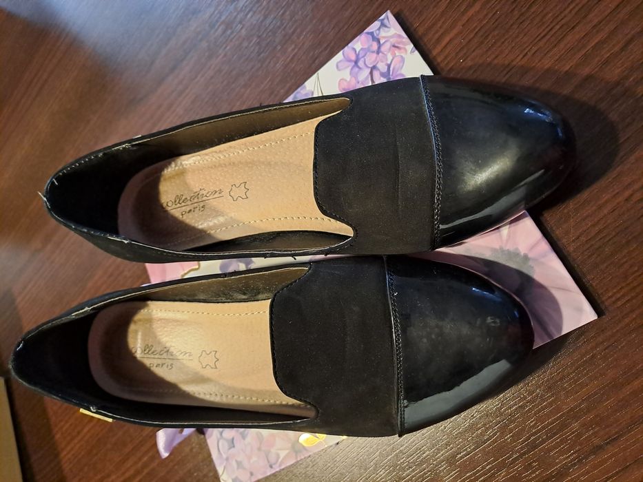 Skorzane buty roz. 39