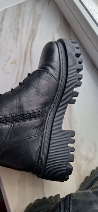 Зимние сапоги зимові черевики кожаные на цигейке