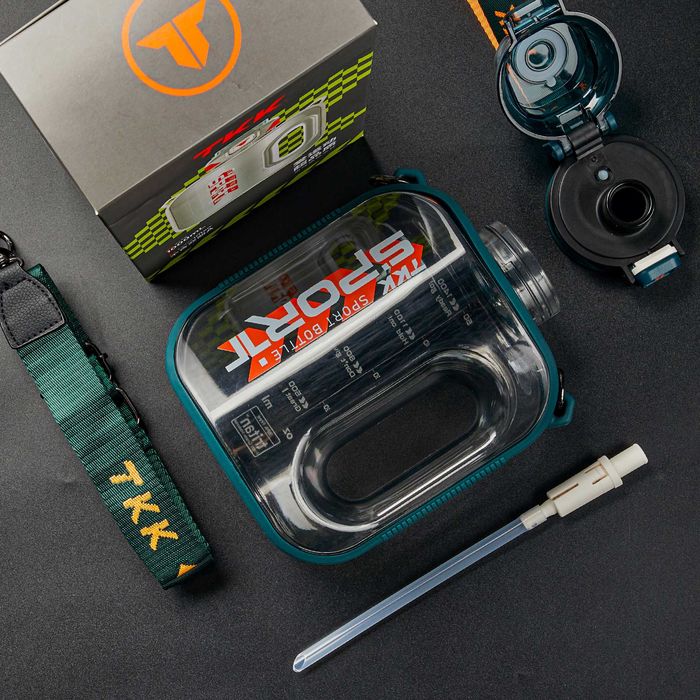 Пляшка для води шейкер для залу спортивна вело TKK 1022 1600мл Тритан