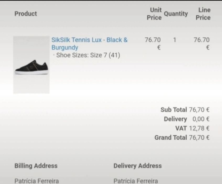 Sapatilhas Homem siksilk 41