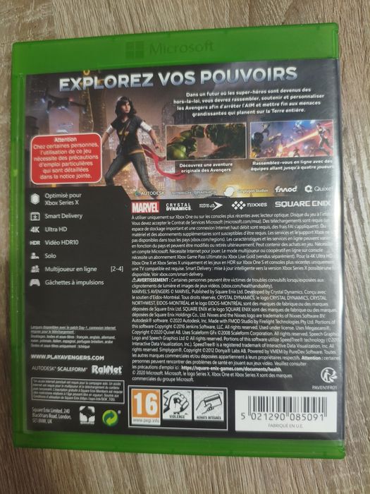 Avengers Marvel XBox One, XBox Series X