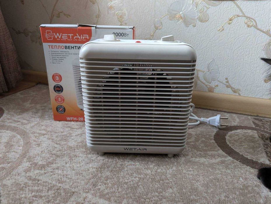 Тепловентилятор/обігрівач/дуйчик WetAir WFH-28