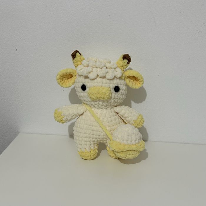 Peluche Crochet Vaca Banana