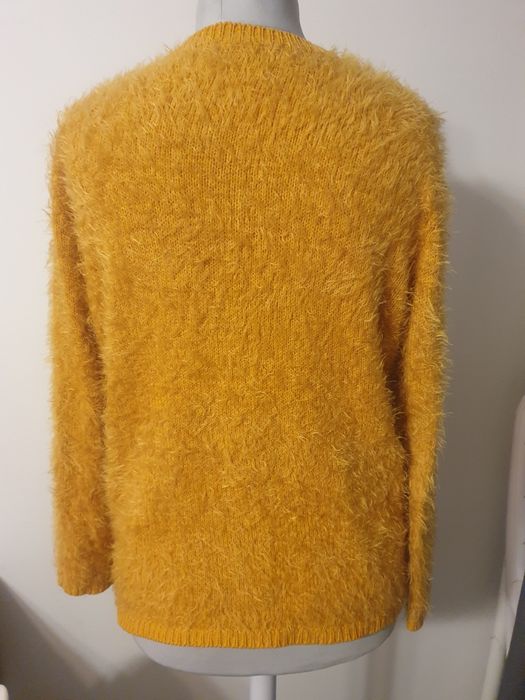 Sweter damski L sweterek puszysty miękki rozpinany