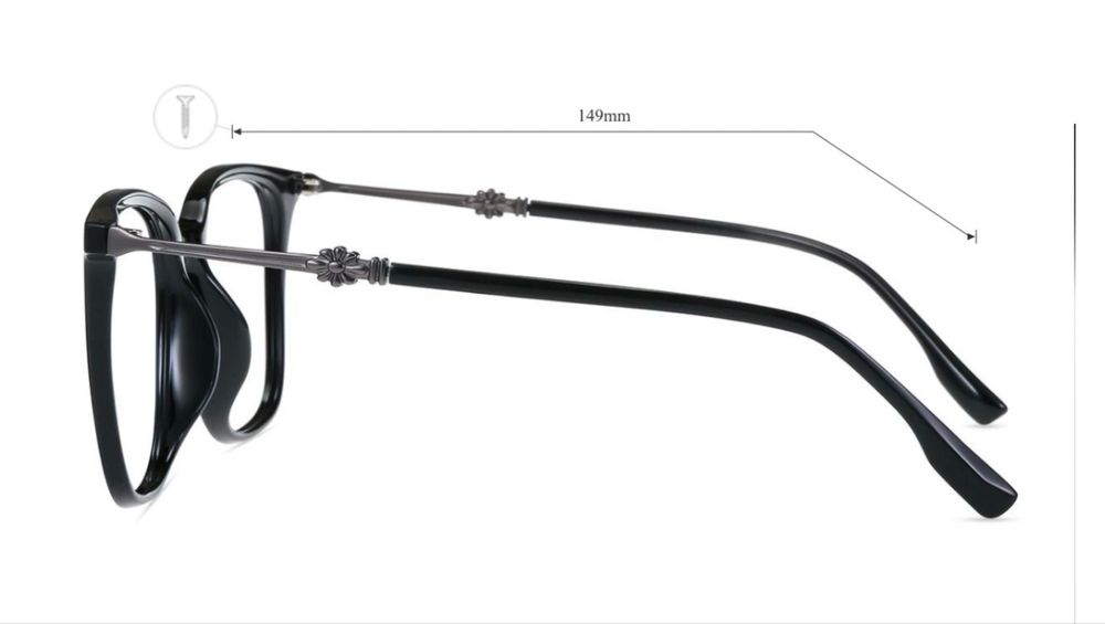 Óculos Firmoo novos com lentes de condução – Preto