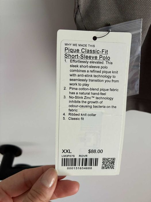Polo Lululemon (ciemnoszare, XXL)