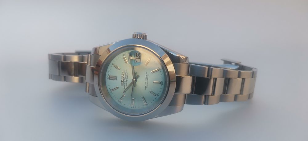 seiko MOD exclusivos azul claro sunray