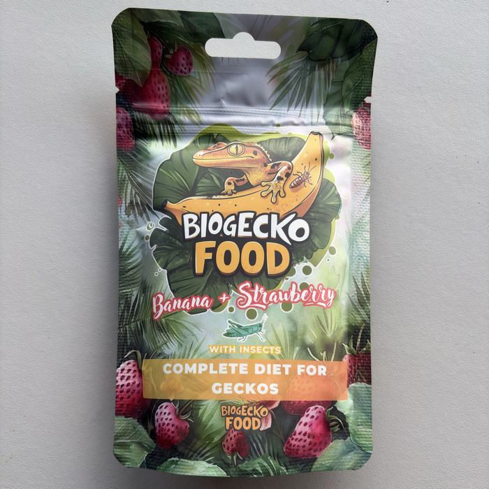 Pokarm karma dla gekonów Biogecko food strawberry truskawka 100g