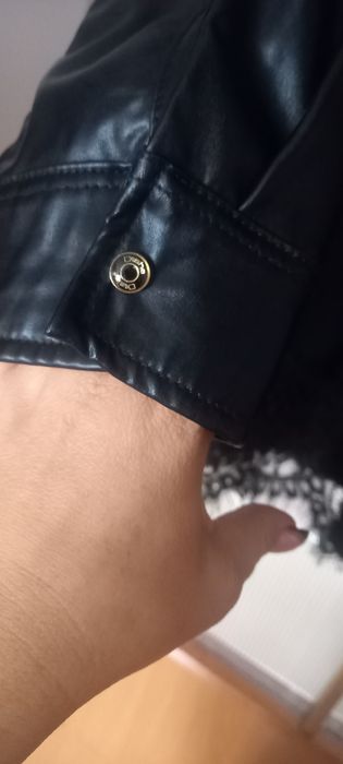 Koszula ekoskóra dishe z dodatkiem koronki