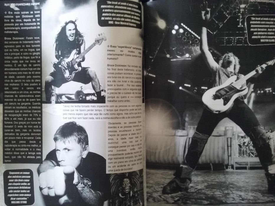 Iron Maiden 40 páginas Sanctuary Fanzine Nº 42 Revista