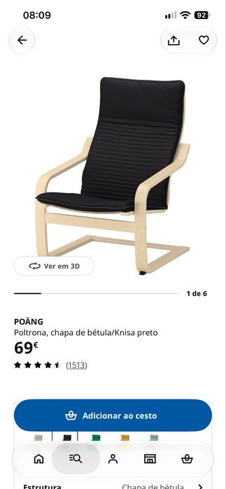 Poltrona IKEA bétula