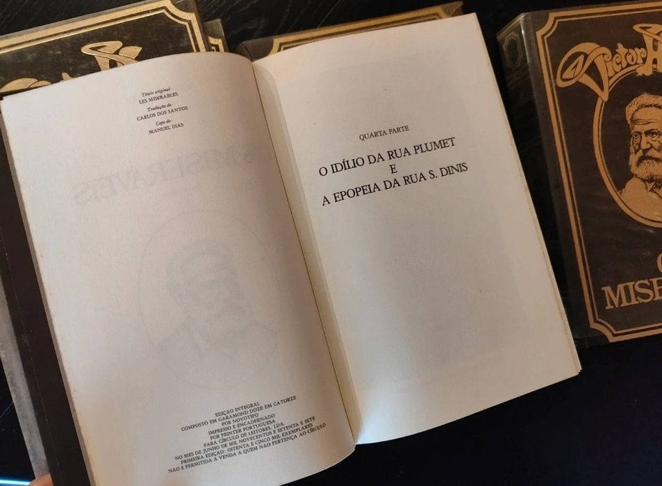 Coleção Completa · 5 Volumes: Os Miseráveis de Victor Hugo
