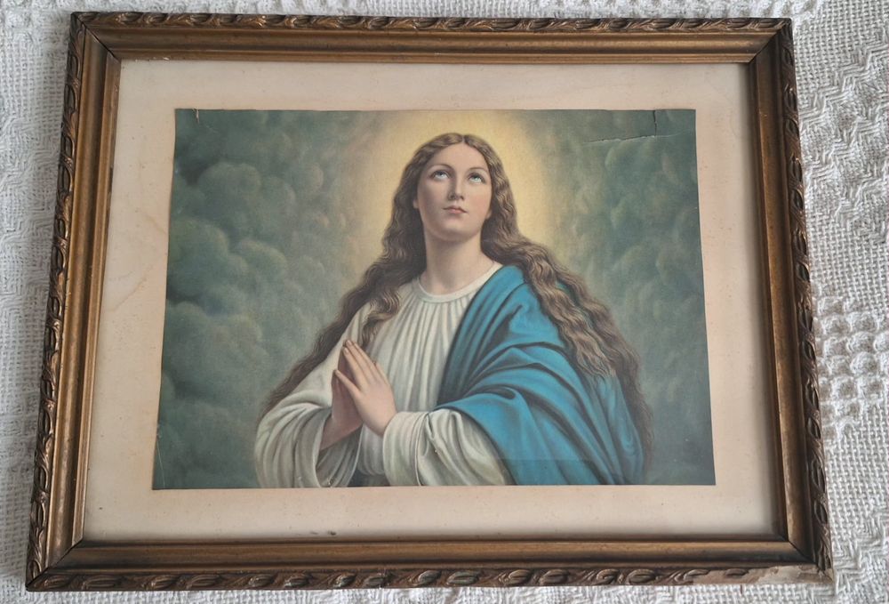 Stary obrazek Św Maria Magdalena.