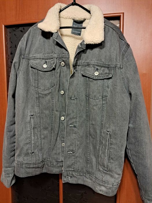 Чоловіча зимова куртка джинсова