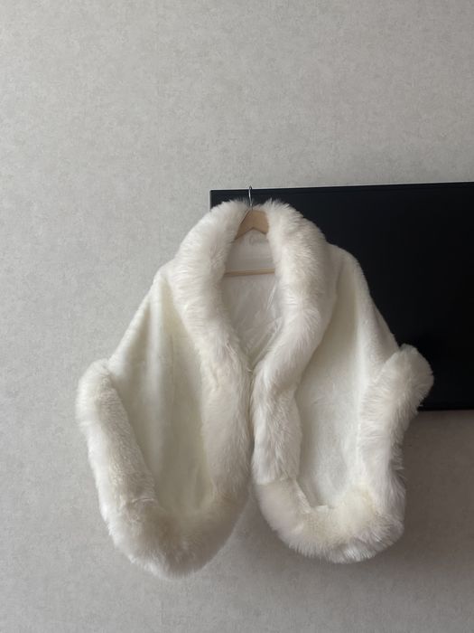 Нова, хутрова, весільна накидка на сукню/весільна шубка