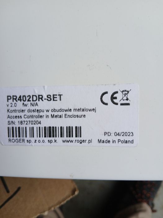 Kontroler dostępu Roger pr402dr