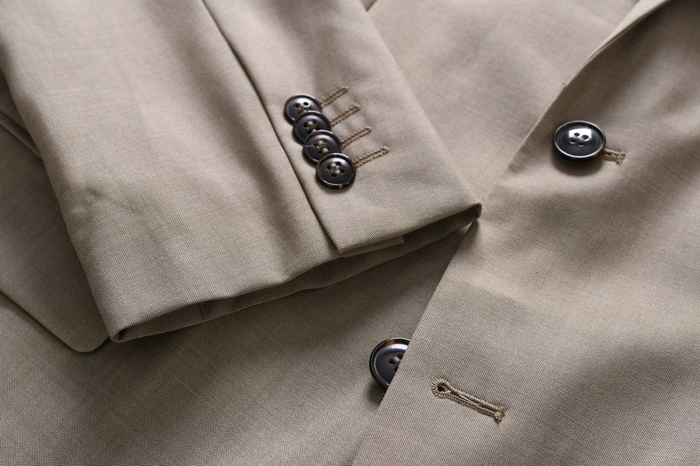 S.OLIVER beżowa marynarka męska Genua regular fit 45% wełna r. 48