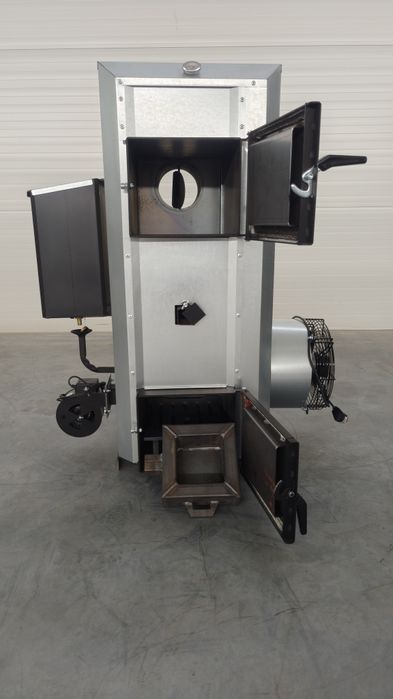 Koza piec dmuchawa warsztatowa piec nadmuchowy 30kw na olej i drewno