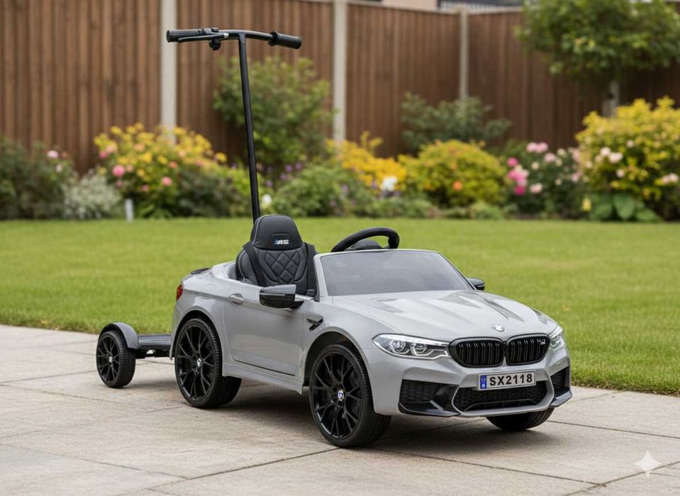 BAWIBUS.PL Autko na akumulator BMW M5 Z PLATFORMĄ dla rodzica auto