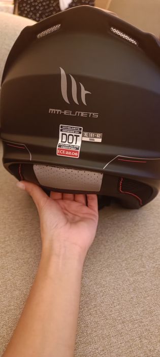 Capacete Mota + Luvas Pele XL