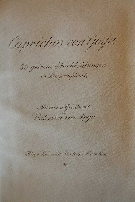 Gravura "Al Conte Palatino", Francisco de Goya