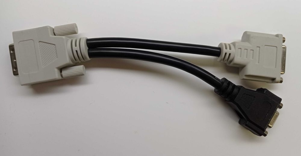 Перехідник dvi-i to dvi-d m/f + vga (f) , dvi to dvi+vga