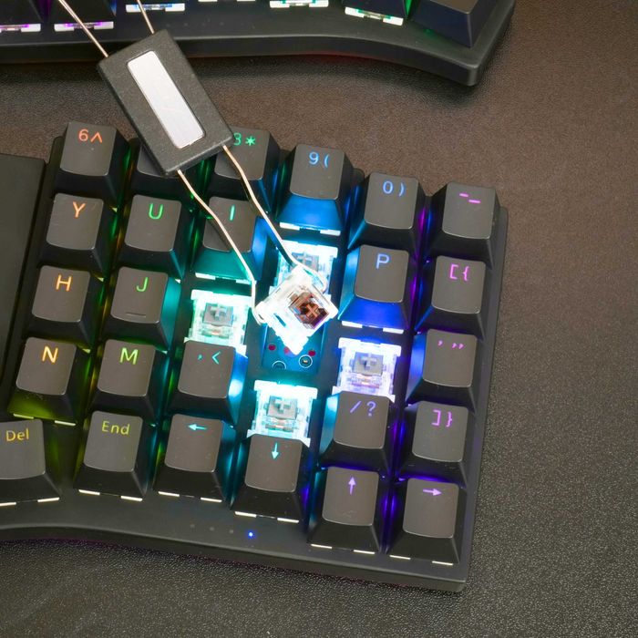 Bluetooth бездротова спліт клавіатура Harper з підсвіткою і крутилками