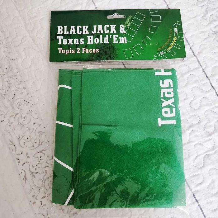Pano para Poker dupla face Texas Hold'Em e Black Jack