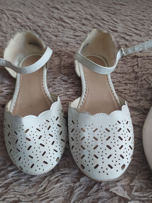 Туфельки білі# дівчинка 20см