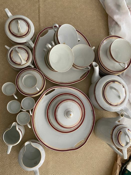 Serviço de chá e café em porcelana
