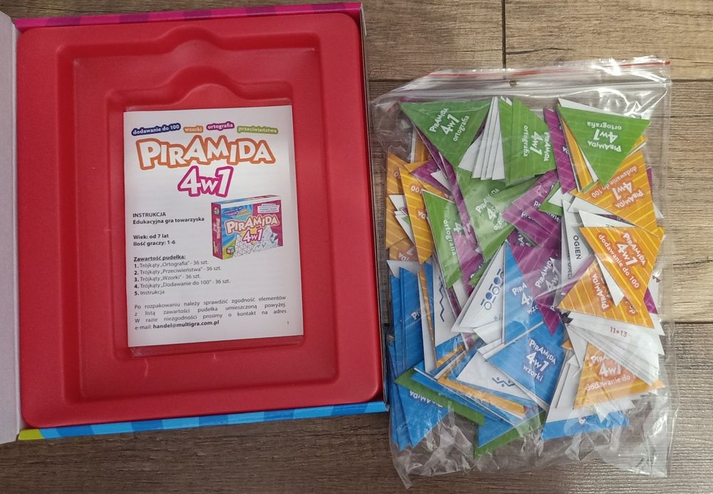 Gra planszowa piramida 4w1