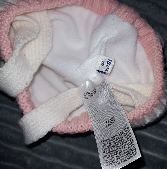 Czapka z motywem kota r.18-24m