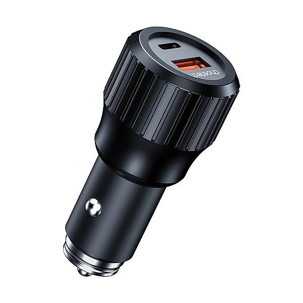 Ładowarka samochodowa Choetech Tc0010 Usb-c Usb-a Pd 63w - czarna