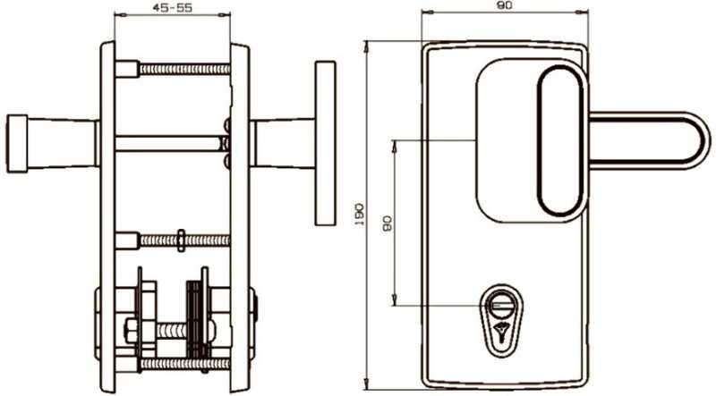 Фурнітура захисна MUL-T-LOCK Standart Броненакладка накладка на замок