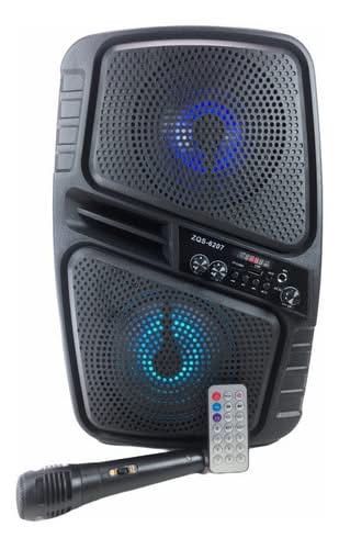 Портативная колонка CHEMODAN 25W, 43cm.+ MICROPHONE