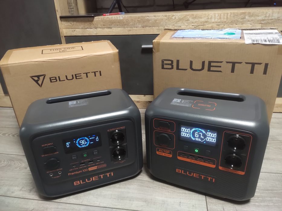 Зарядная станция Bluetti AC70P / 1000 Вт номинал /2кВт в режиме PowerLift/ 864 Вт⋅ч / LiFePO4 батарея