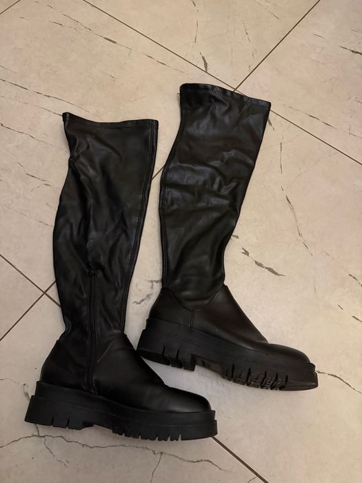 Kozaki Długie Czarne