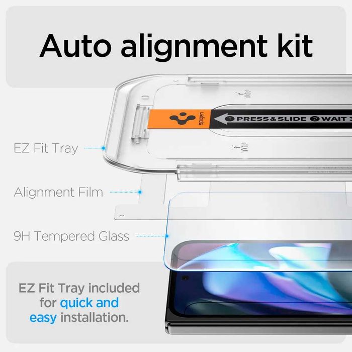Защитное стекло Spigen Glas.tR EZ FIT 2-Pack  Google Pixel 9 Pro Fold