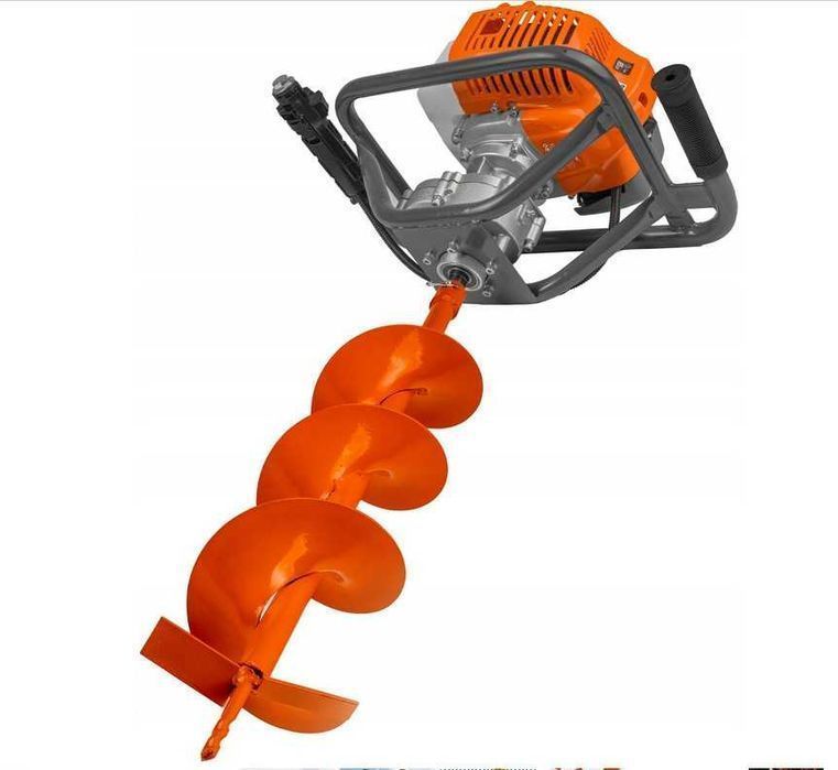 WIERTNICA GLEBOWA Świder spalinowy DO GLEBY ZIEMI 3 wiertła przedłużka