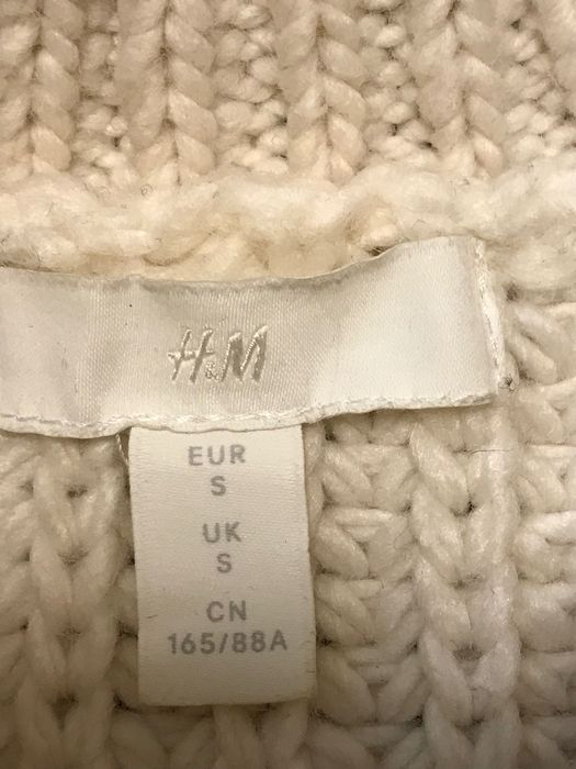 H&M gruba kamizelka bezrękawnik z wełna S/M