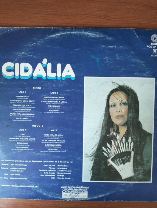 Disco de vinil LP duplo Cidália
