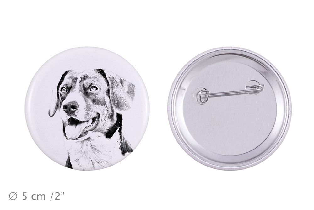 Appenzeller przypinka z psem duża Art-Dog